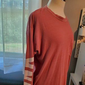Victorias Secret PINK Mauve Campus Long Sleeve Tee